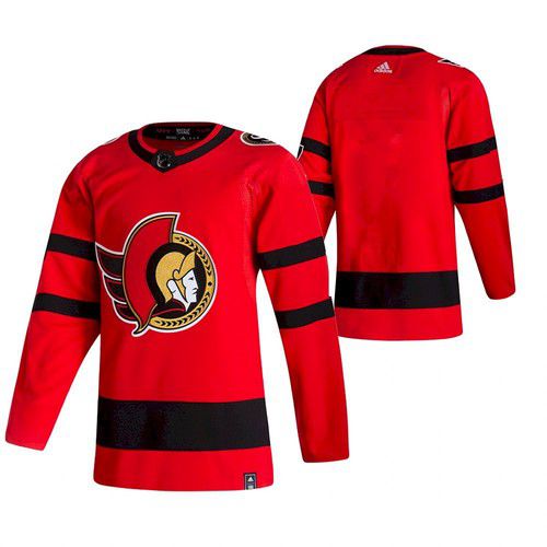 Men Ottawa Senators Blank Red NHL 2021 Reverse Retro jersey